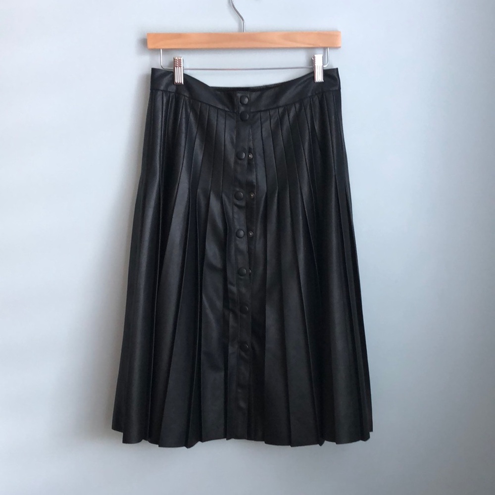 Rebecca Taylor vegan leather skirt